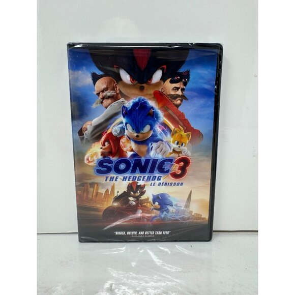 Sonic the Hedgehog 3 (DVD) Family Brand New and Sealed!!! - Picture 2 of 3